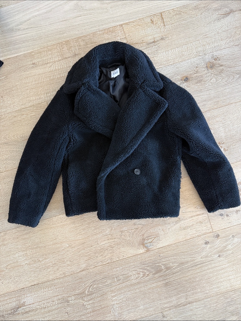 GAP  Black Sherpa Peacoat